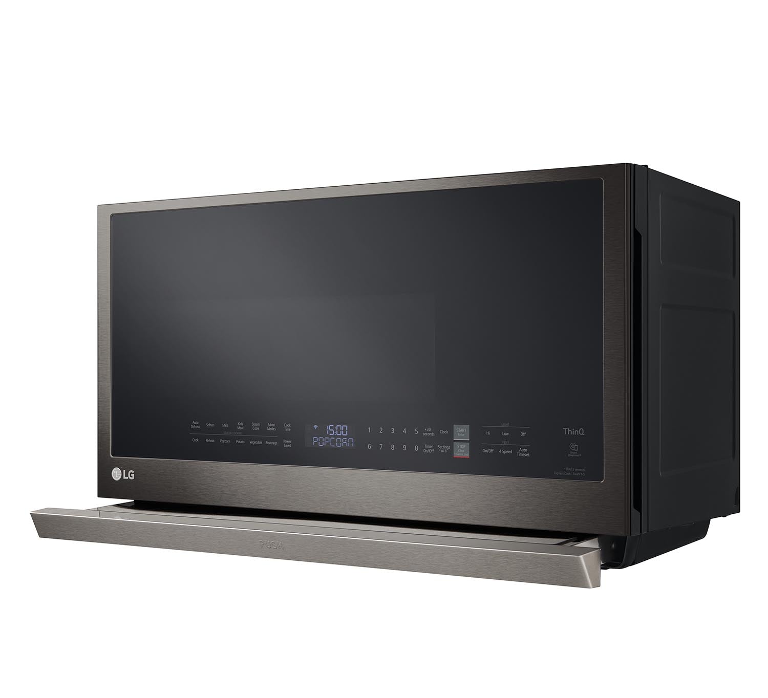 LG Black Stainless Smart Wi-Fi Enabled Over-the-Range Microwave