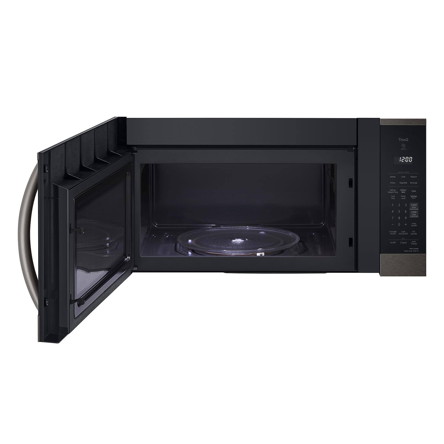 LG Black Stainless Steel Over-the-Range Smart Microwave 1.8 Cu.- MVEM1825D
