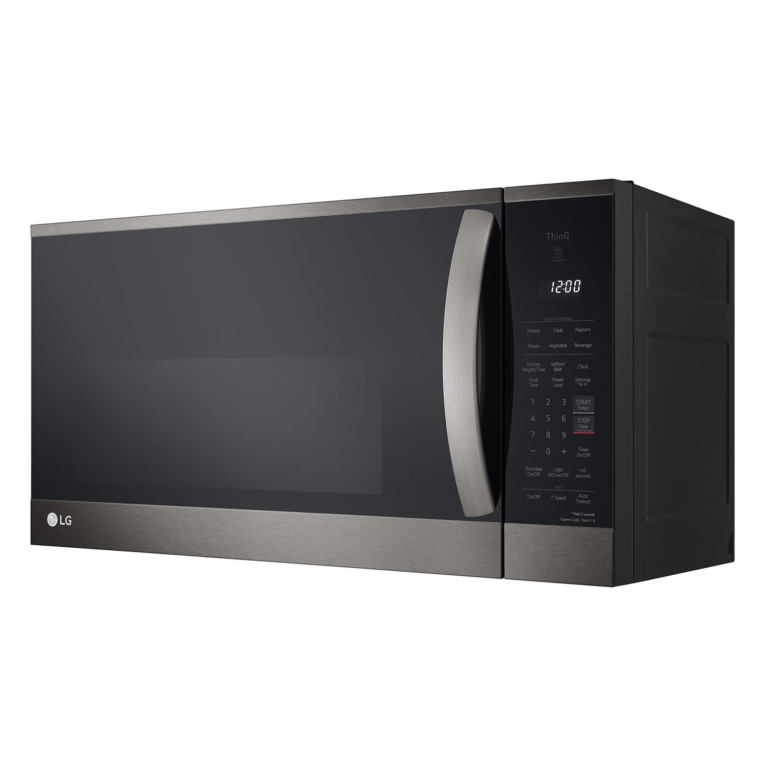 LG Black Stainless Steel Over the Range Smart Microwave 1 8 Cu LG Black Stainless Steel Over the Range Smart Microwave 1 8 Cu