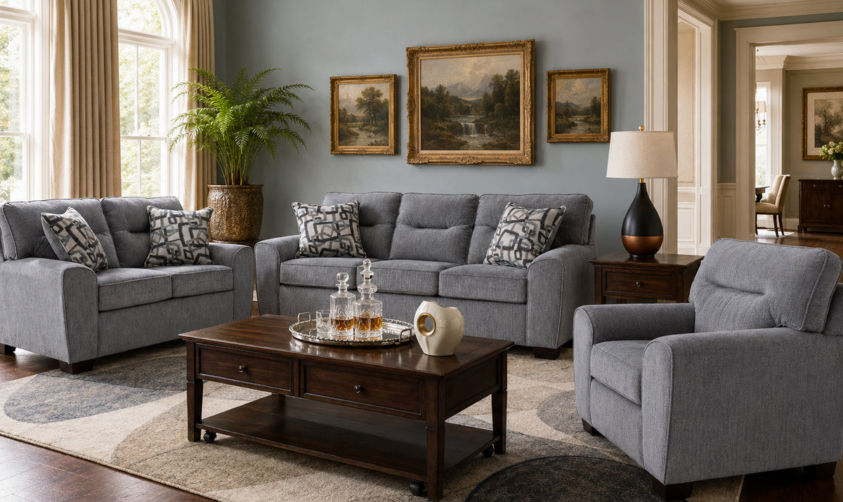 Mackay Loveseat - Grey
