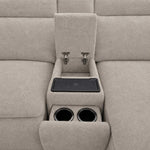 Madison 6-Piece Dual Power Reclining Sectional with Right-Facing Chaise - Beige