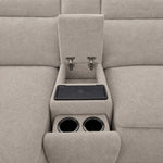 Madison 6-Piece Dual Power Reclining Sectional with Left-Facing Chaise - Beige