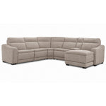 Madison 6-Piece Dual Power Reclining Sectional with Right-Facing Chaise - Beige
