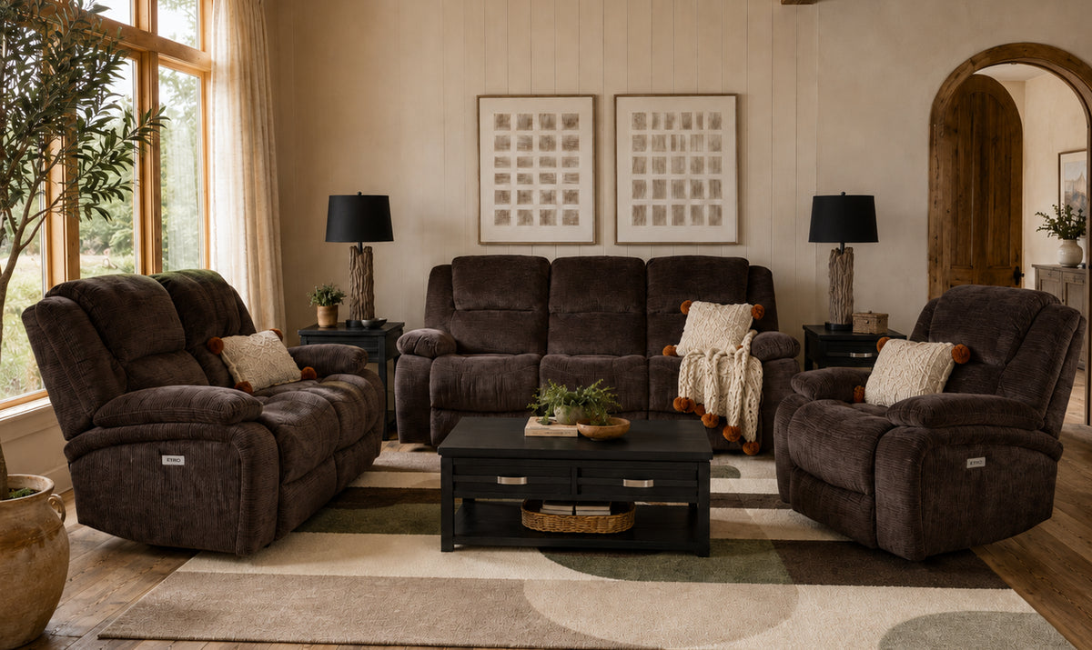 Maxwell Power Reclining Sofa - Brown