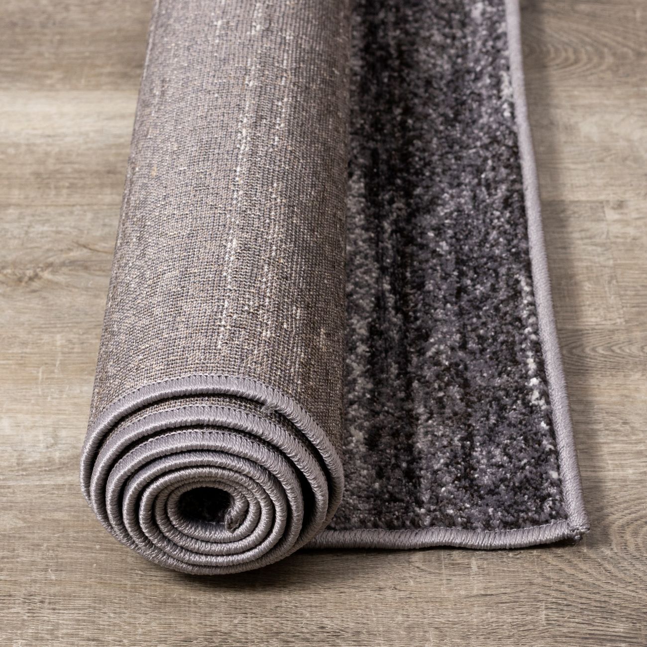 Shadow Drift 5'3" x 7'7" Variegarted Frieze Area Rug - Grey, Cream