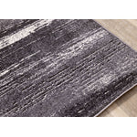 Shadow Drift 5'3" x 7'7" Variegarted Frieze Area Rug - Grey, Cream