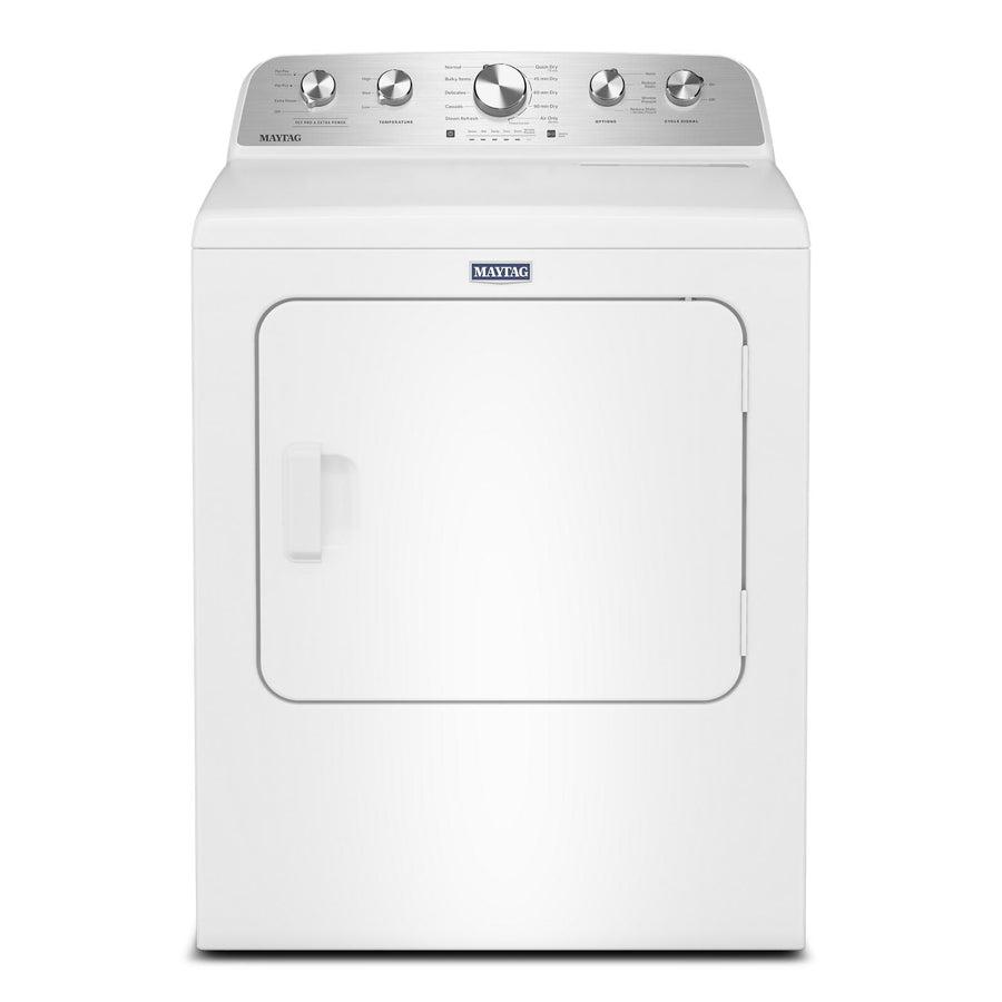 Maytag White Steam Gas Dryer (7.0 Cu. Ft.) with Pet Pro Option - MGD5605RW