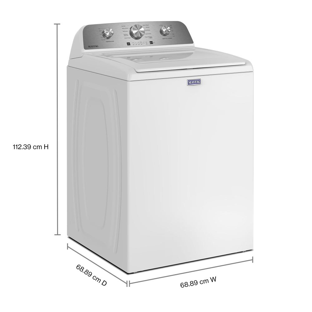 Maytag White Top Load Washer (4.8 Cu. Ft. IEC) with Deep Fill Option - MTW4205SW