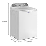 Maytag White Top Load Washer (4.8 Cu. Ft. IEC) with Deep Fill Option - MTW4205SW