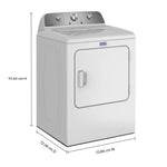 Maytag White Gas Dryer (7.0 Cu. Ft.) with Wrinkle Prevent Option - MGD4205SW