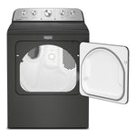 Maytag Volcano Black Steam Electric Dryer (7.0 Cu. Ft.) with Top Load Dryer with Pet Pro Option - YMED5605RU