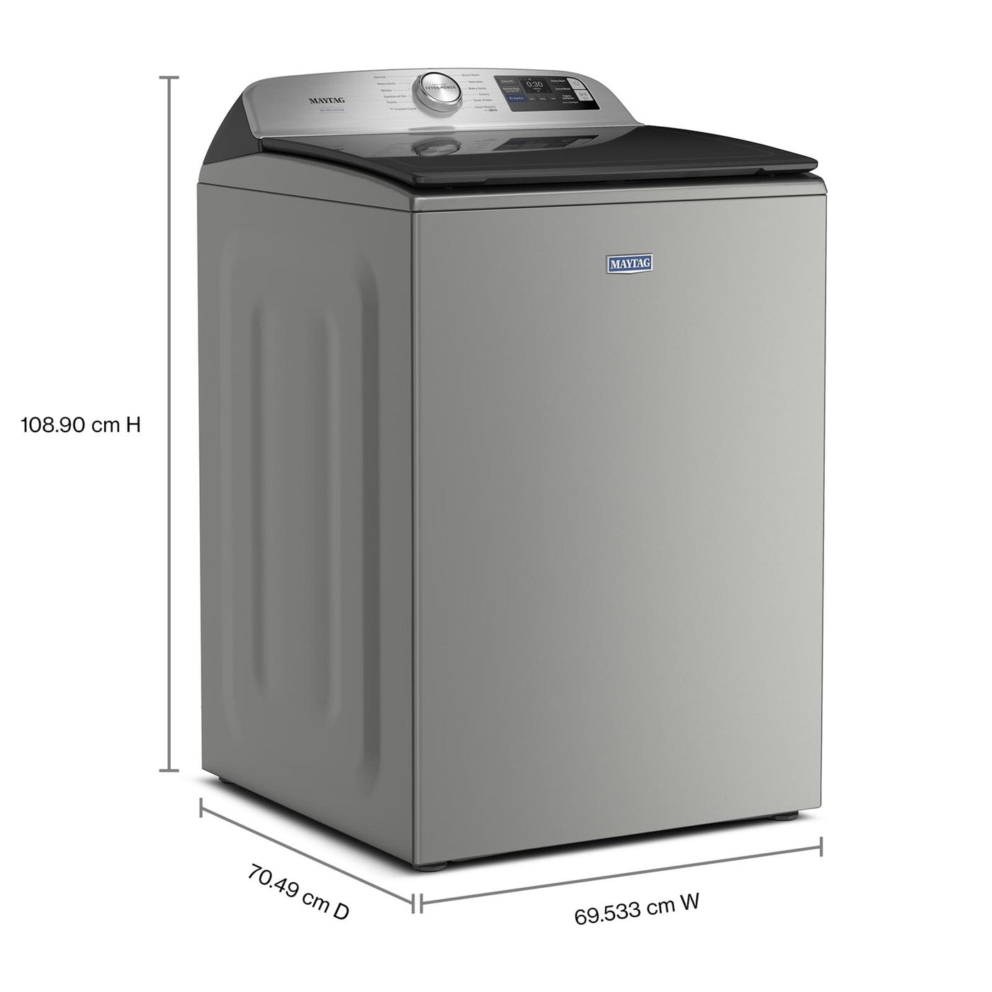 Maytag Silver Top-Load Washer with Pet Pro (6 cu.ft.) - MTW7205RR