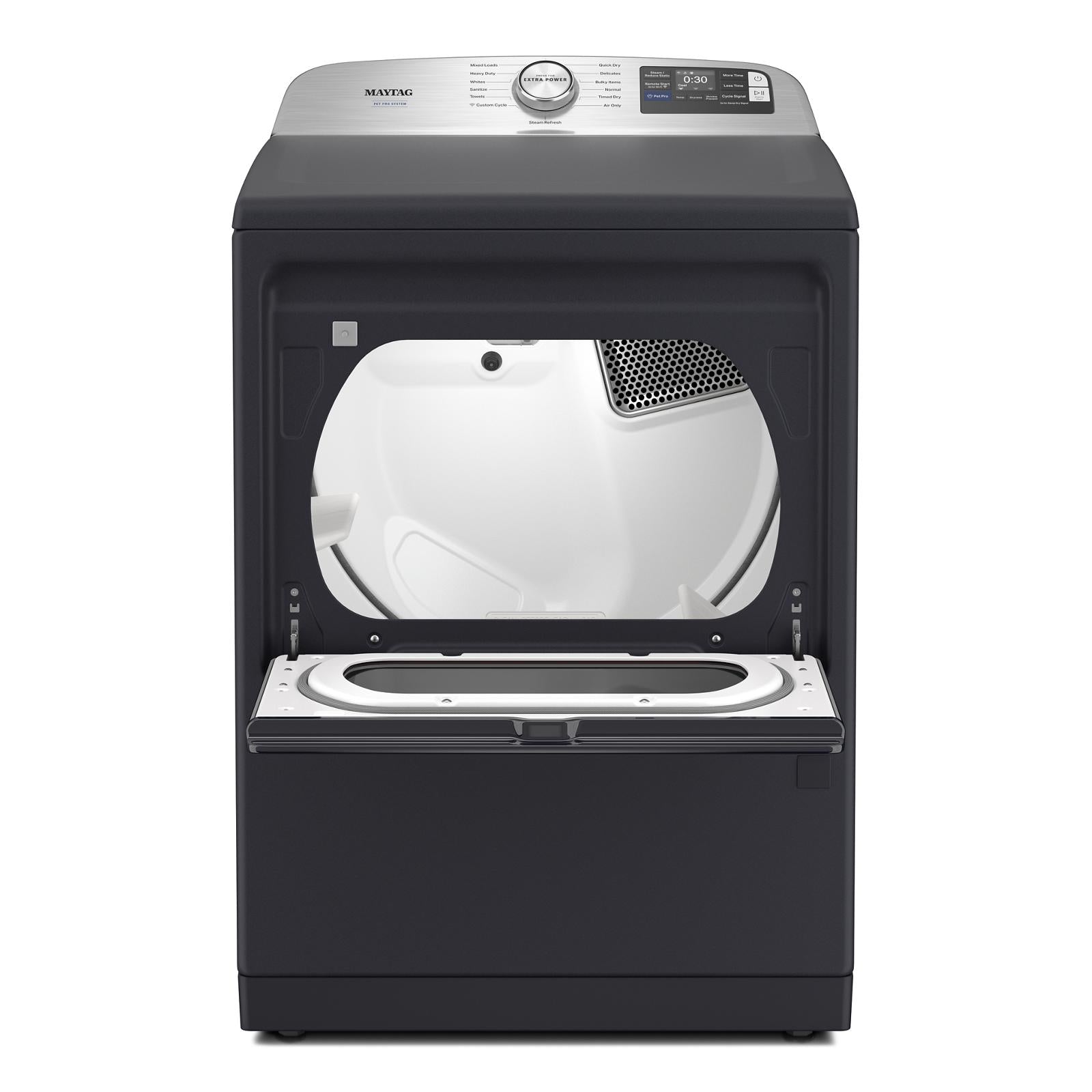 Maytag Midnight Steel Gas Dryer with Pet Pro (7.4 cu.ft.) - MGD7205RF