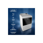 Maytag White Smart Electric Dryer (7.4 Cu. Ft.) with Pet Pro System - YMED7205RW--