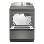 Maytag Radiant Silver Smart Steam Electric Dryer ( 7.4 Cu. Ft.) with Pet Pro System - YMED7205RR