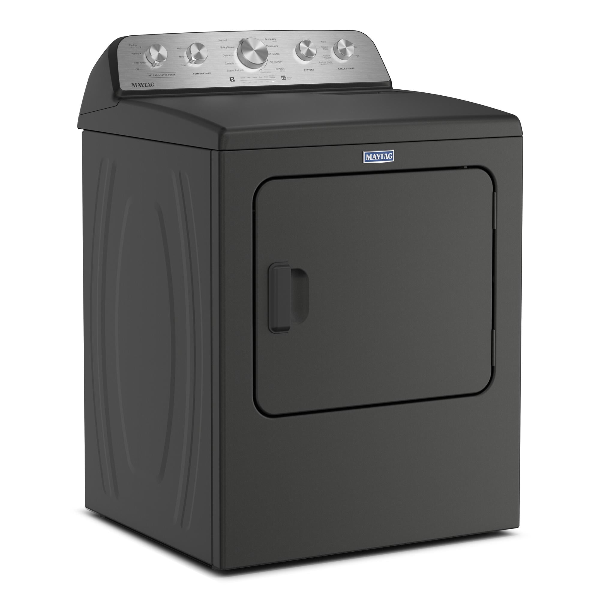 Maytag Volcano Black Steam Gas Dryer (7.0 Cu. Ft.) with Extra Power and Pet Pro Option - MGD5605RU