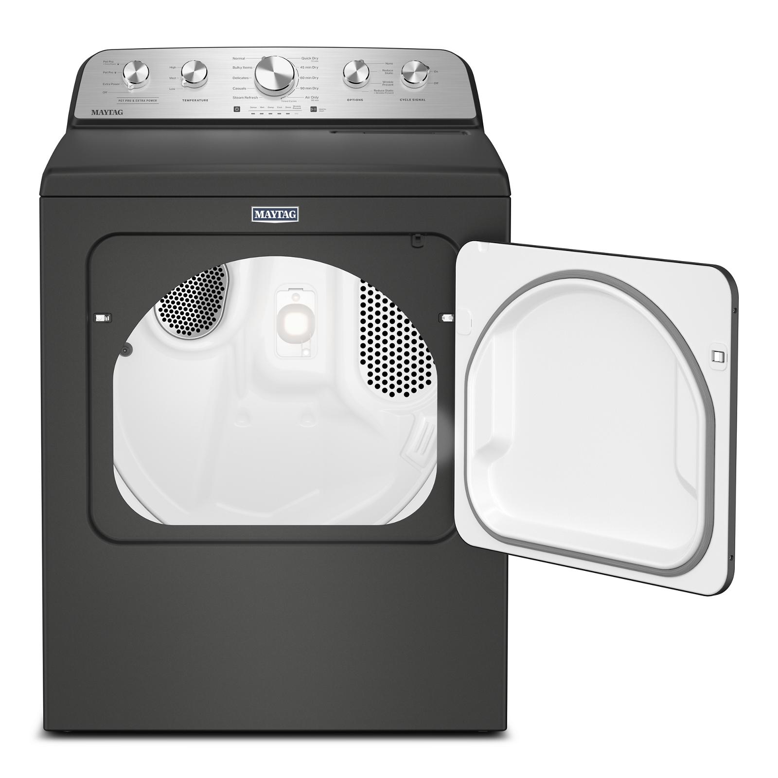 Maytag Volcano Black Steam Gas Dryer (7.0 Cu. Ft.) with Extra Power and Pet Pro Option - MGD5605RU