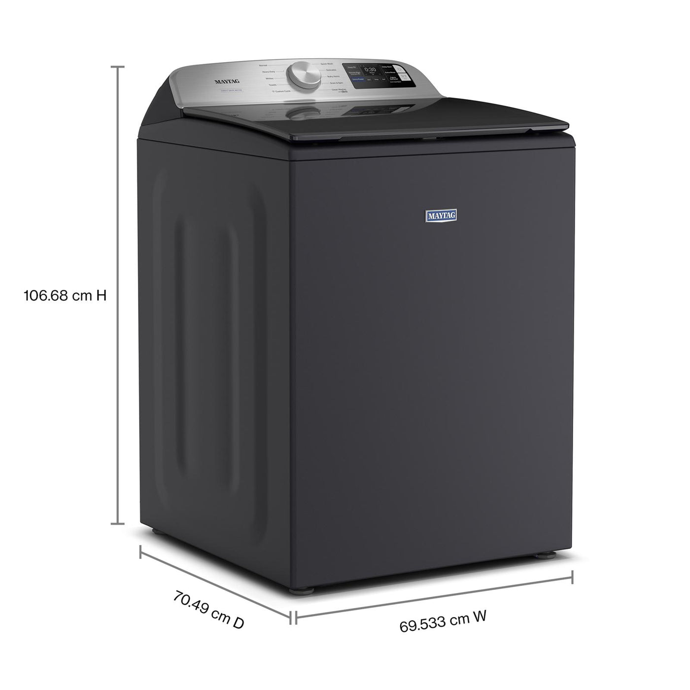 Maytag Midnight Steel Top-Load Washer (6 cu.ft.) - MTW6205RF