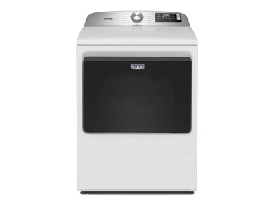 Maytag White Smart Electric Dryer (7.4 Cu. Ft.) with Extra Power Option - YMED6205RW