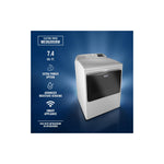 Maytag White Smart Electric Dryer (7.4 Cu. Ft.) with Extra Power Option - YMED6205RW--
