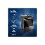 Maytag Radiant Silver Smart Electric Dryer (7.4 Cu. Ft.) with Extra Power - YMED6205RR--