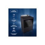 Maytag Midnight Steel Smart Electric Dryer (7.4 Cu. Ft.) with Extra Power - YMED6205RF--