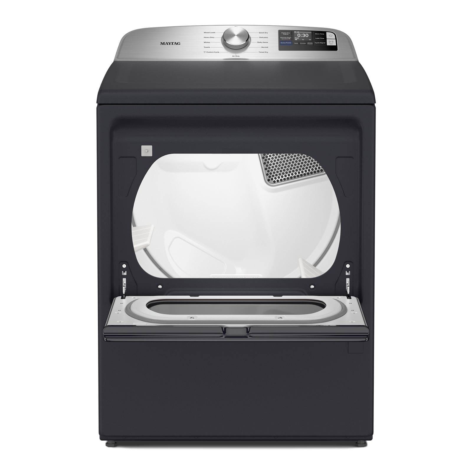 Maytag Midnight Steel Smart Electric Dryer (7.4 Cu. Ft.) with Extra Power - YMED6205RF