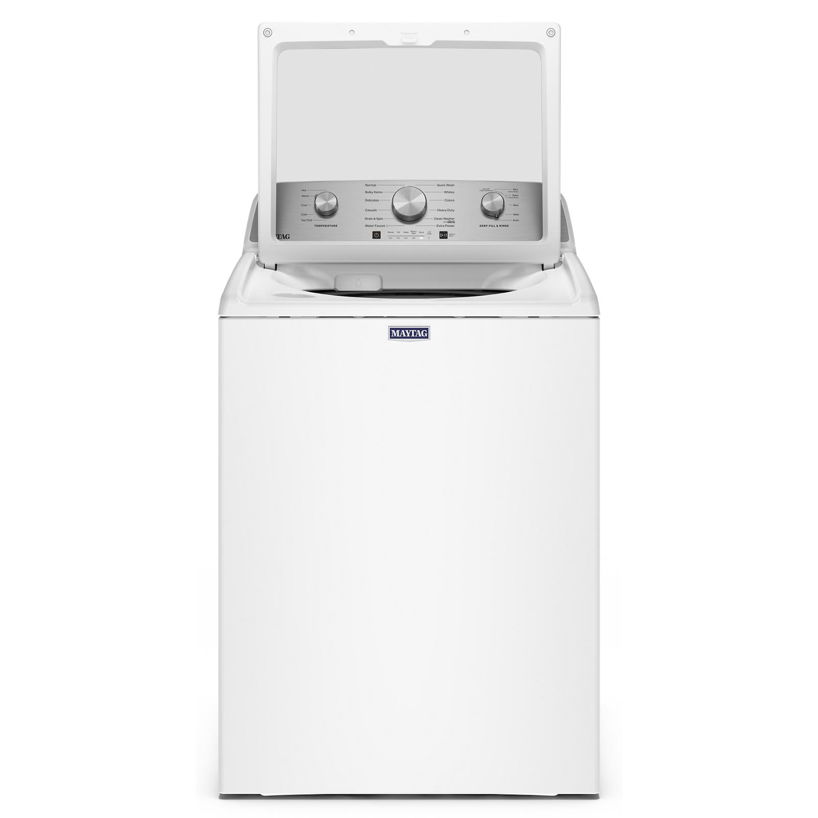 Maytag White Top Load Agitator Washer (5.4 Cu. Ft. IEC) with Extra Power Cycle - MTW5205TW