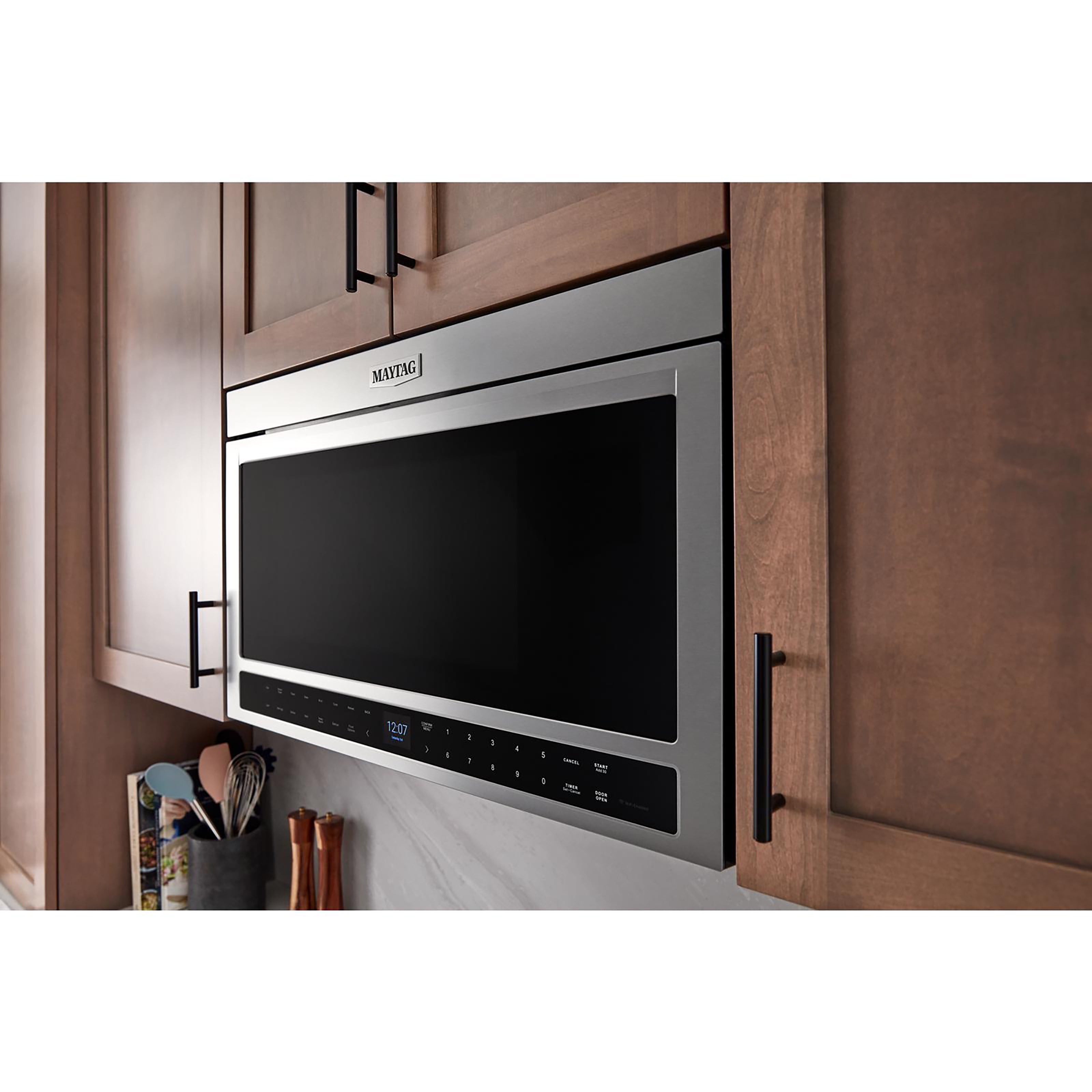 Maytag Fingerprint Resistant Stainless Steel Over-the-Range Microwave (1.1 Cu Ft) - YMMMF8030PZ