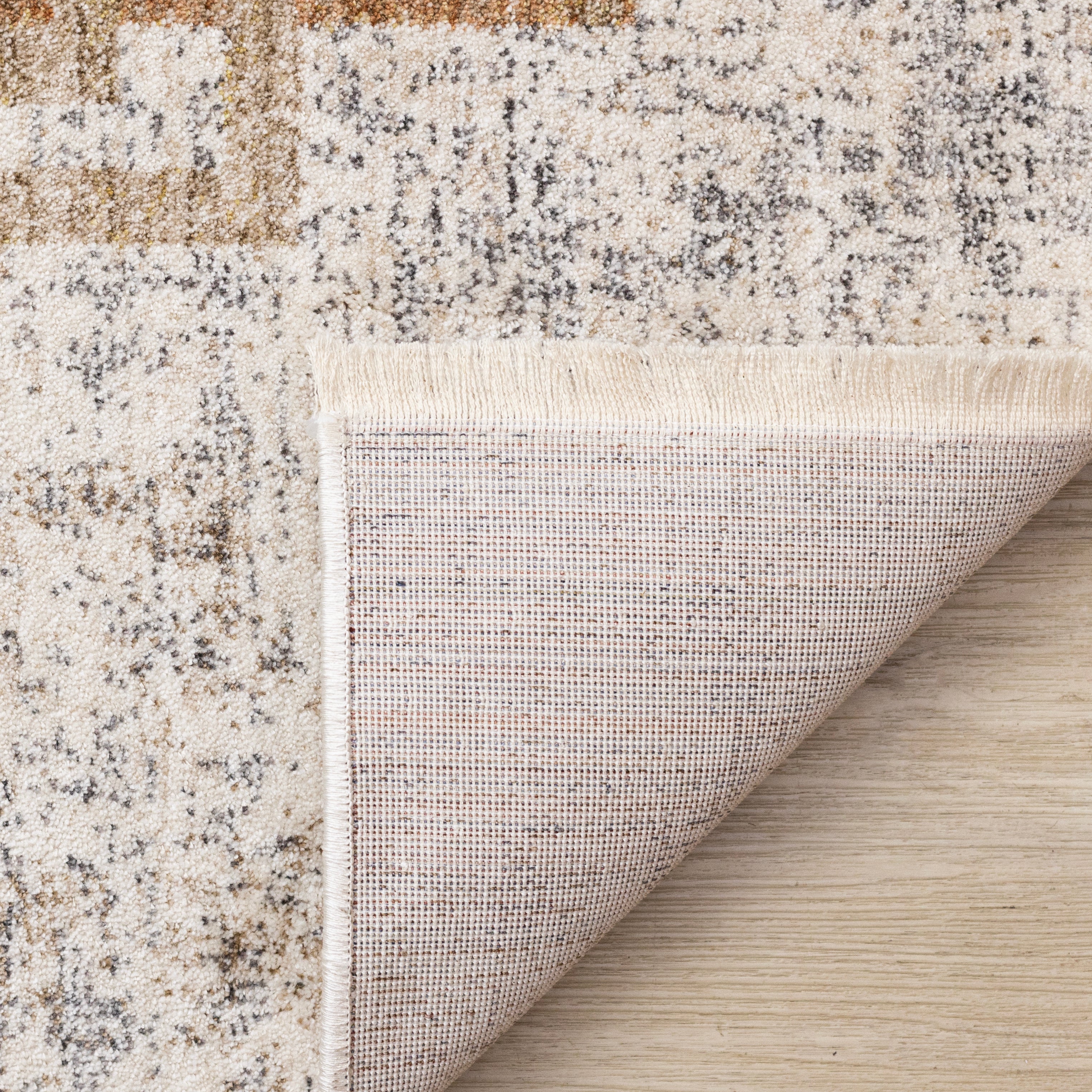 Muse 7'10" x 10'2" Layered Geometric Design Area Rug - Blue, Red, Orange