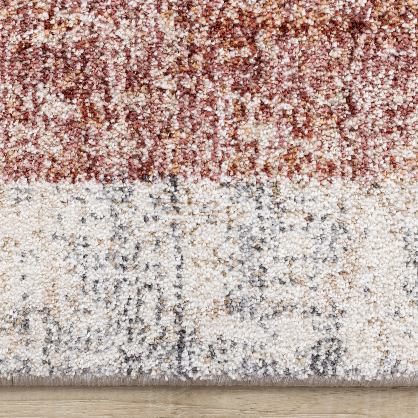 Muse 5'3" x 7'7" Layered Geometric Design Area Rug - Blue, Red, Orange