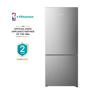Hisense 28" 15 Cu. Ft. Fingerprint Resistant Titanium Counter-Depth Bottom-Freezer Refrigerator - RB15A2CSE