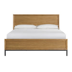 Feeling Connected - Newport 3 - Piece Queen Bed - Oak and Black