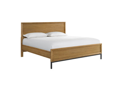 Newport 3 - Piece Queen Bed - Oak and Black