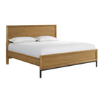 Feeling Connected - Newport 3 - Piece Queen Bed - Oak and Black