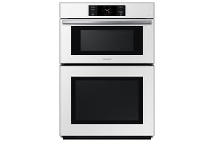 Samsung BESPOKE White Glass Combination Wall Oven (7.0 cu. ft) - NQ70CB700D12AA