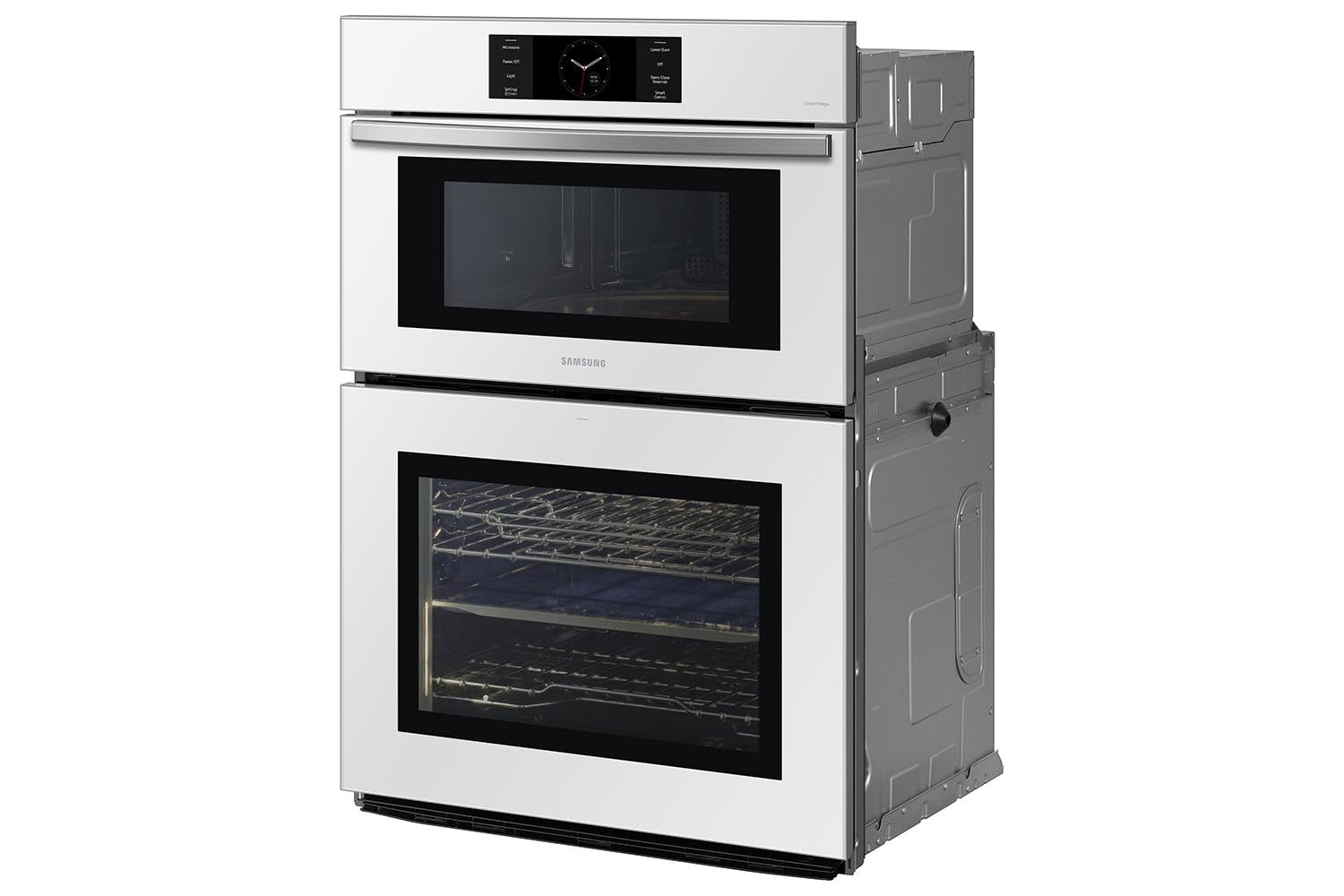 Samsung BESPOKE White Glass Combination Wall Oven (7.0 cu. ft) - NQ70CB700D12AA