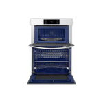 Samsung BESPOKE White Glass Combination Wall Oven (7.0 cu. ft) - NQ70CB700D12AA