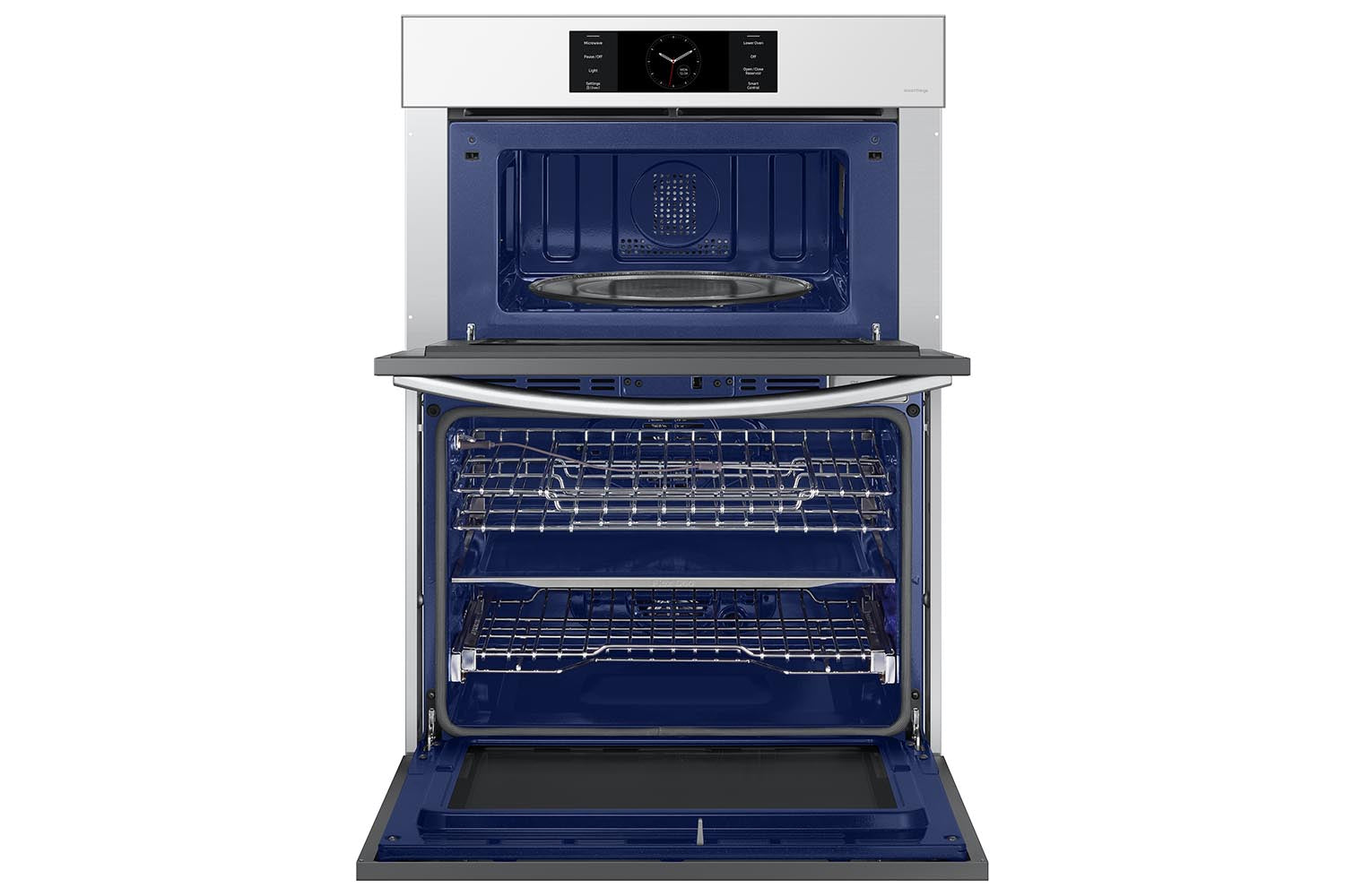 Samsung BESPOKE White Glass Combination Wall Oven (7.0 cu. ft) - NQ70CB700D12AA