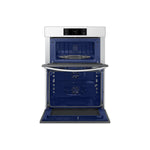 Samsung BESPOKE White Glass Combination Wall Oven (7.0 cu. ft) - NQ70CB700D12AA