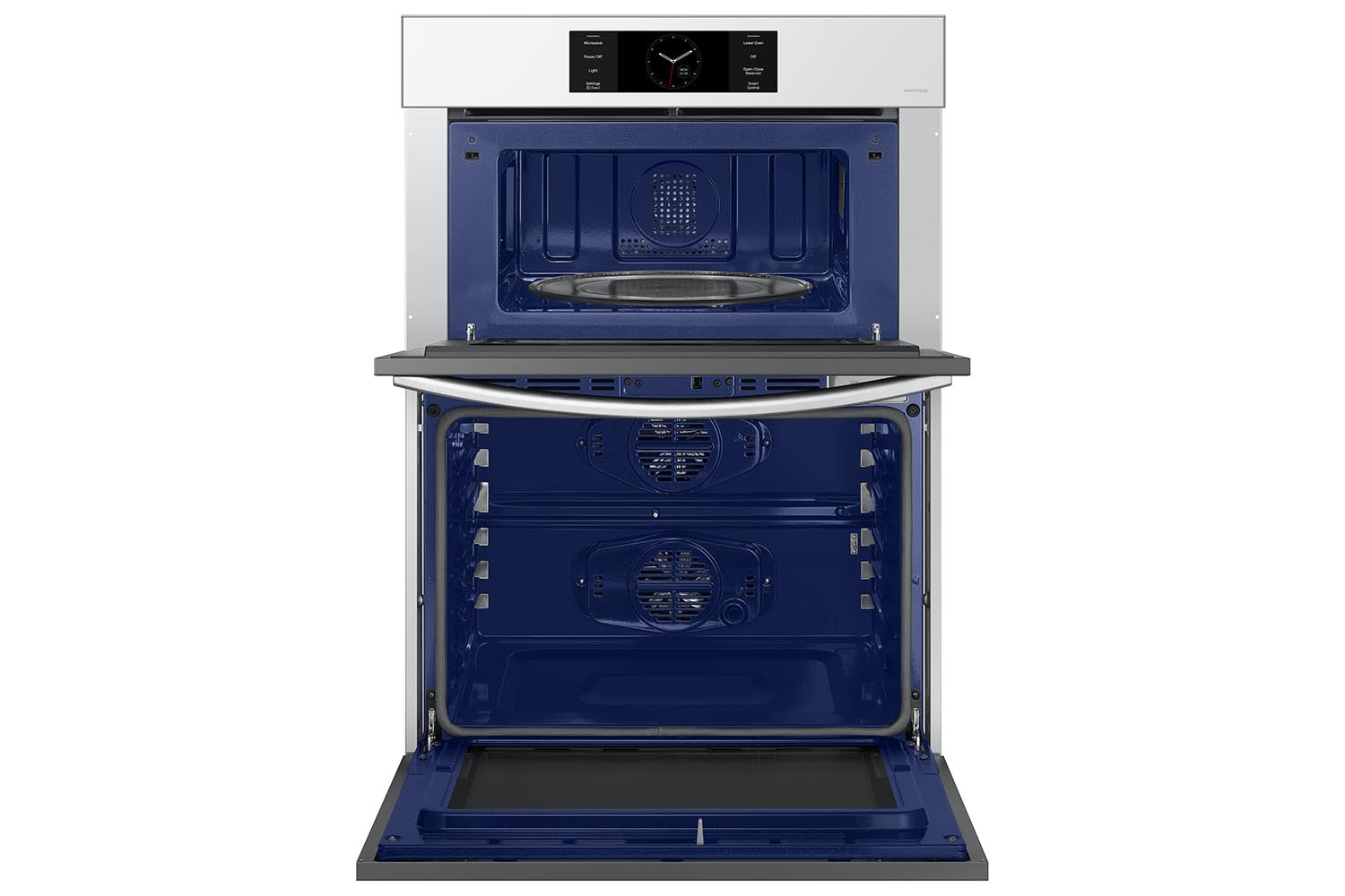 Samsung BESPOKE White Glass Combination Wall Oven (7.0 cu. ft) - NQ70CB700D12AA