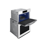 Samsung BESPOKE White Glass Combination Wall Oven (7.0 cu. ft) - NQ70CB700D12AA