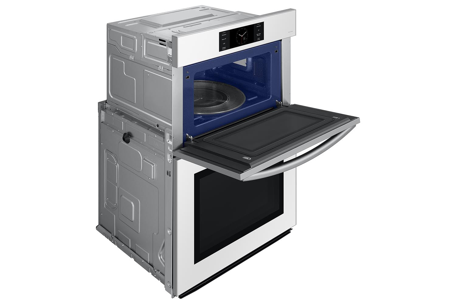 Samsung BESPOKE White Glass Combination Wall Oven (7.0 cu. ft) - NQ70CB700D12AA