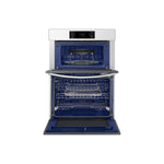 Samsung BESPOKE White Glass Combination Wall Oven (7.0 cu. ft) - NQ70CB700D12AA