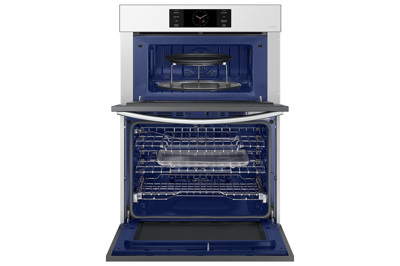 Samsung BESPOKE White Glass Combination Wall Oven (7.0 cu. ft) - NQ70CB700D12AA