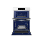 Samsung BESPOKE White Glass Combination Wall Oven (7.0 cu. ft) - NQ70CB700D12AA