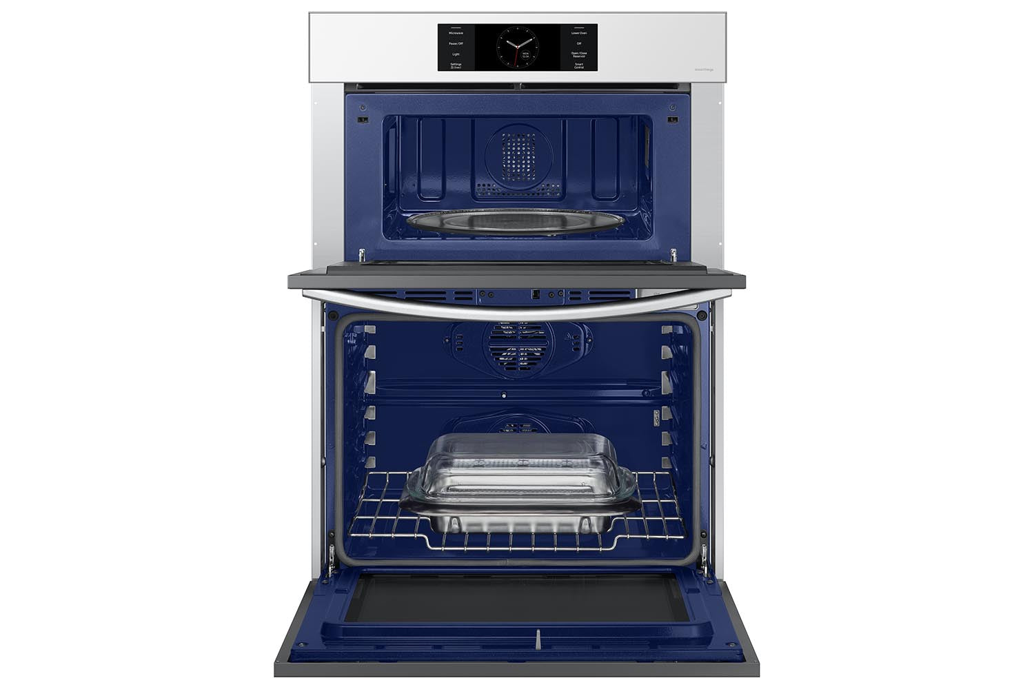 Samsung BESPOKE White Glass Combination Wall Oven (7.0 cu. ft) - NQ70CB700D12AA