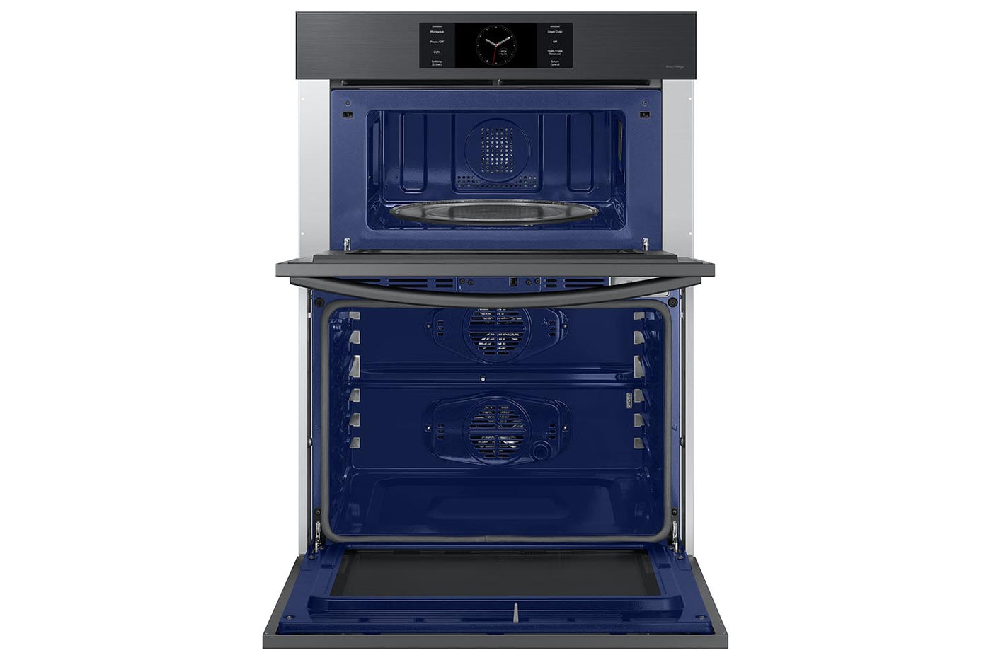 Samsung BESPOKE Black Stainless Steel Combination Wall Oven (7 cu. ft) - NQ70CG700DMTAA
