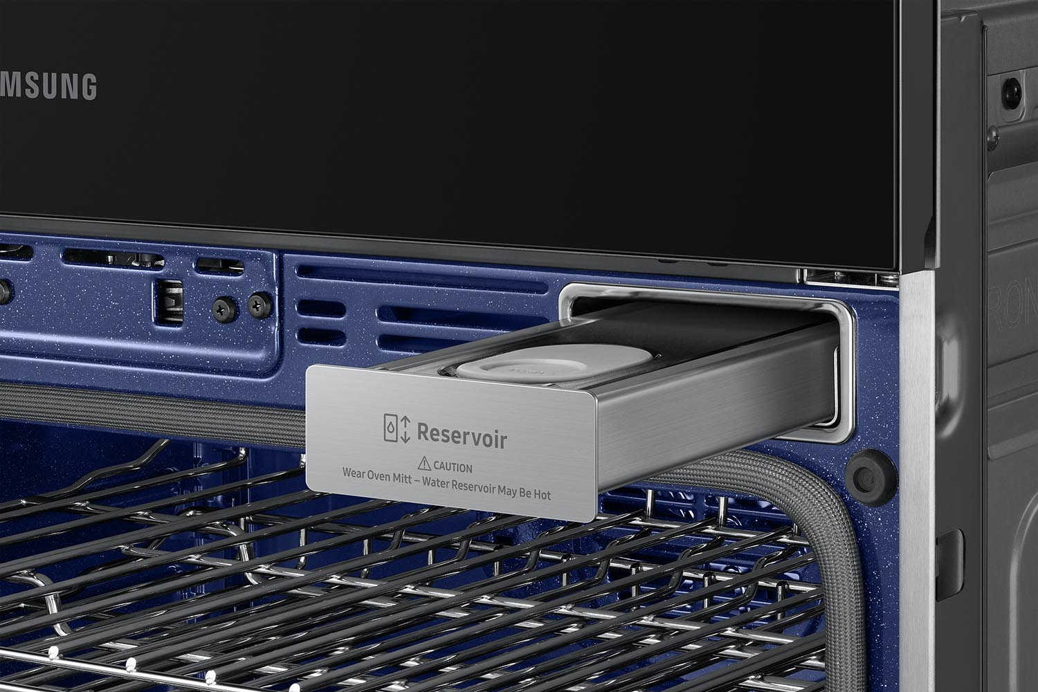 Samsung BESPOKE Black Stainless Steel Combination Wall Oven (7 cu. ft) - NQ70CG700DMTAA