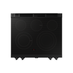Samsung BESPOKE White Glass 30" True Convection Slide In Range with Air Sous Vide & Air Fry (6.3cu.ft.) - NSE6DB850012AC